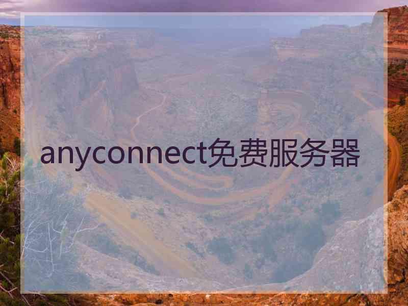 anyconnect免费服务器
